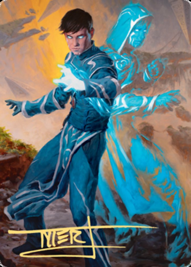 Jace, Mirror Mage 1 Art Card (Gold-Stamped Signature) [Zendikar Rising Art Series] | Card Citadel