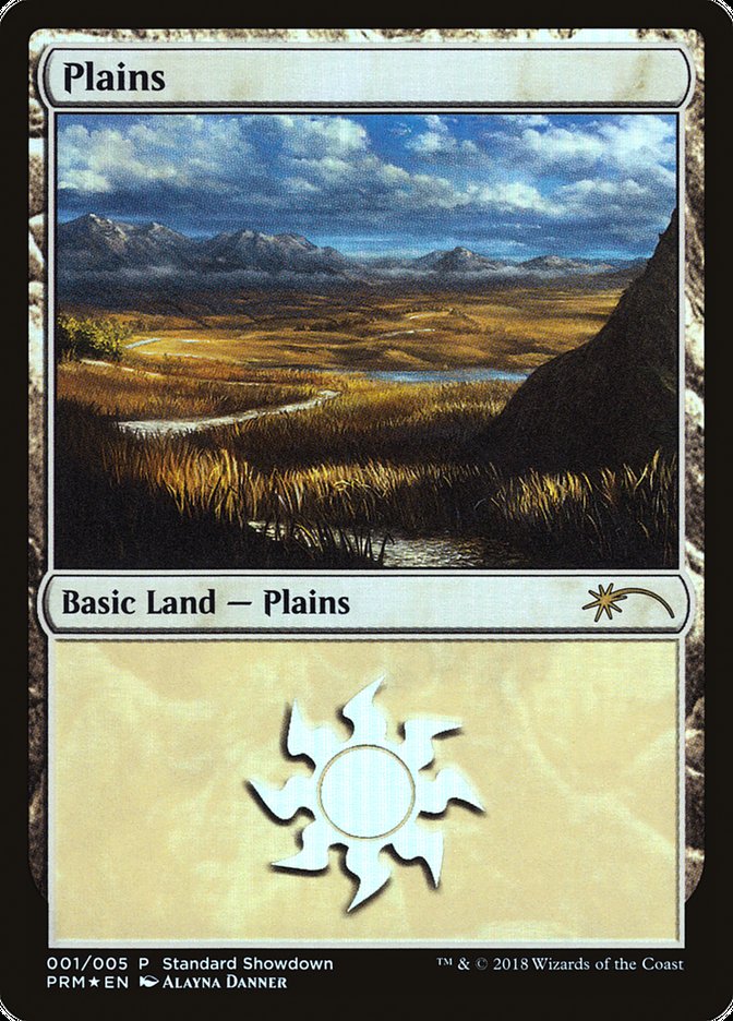 Plains (Alayna Danner) [M19 Standard Showdown] | Card Citadel
