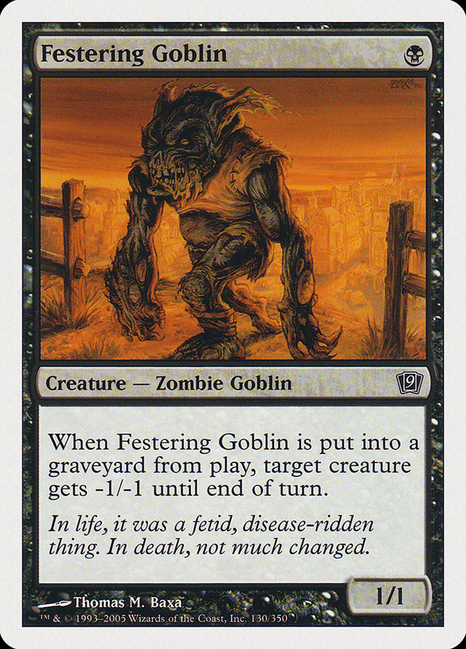 Festering Goblin [Ninth Edition] | Card Citadel