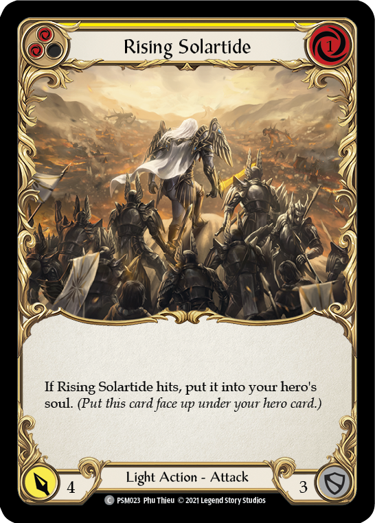 Rising Solartide (Yellow) [PSM023] (Monarch Prism Blitz Deck) | Card Citadel