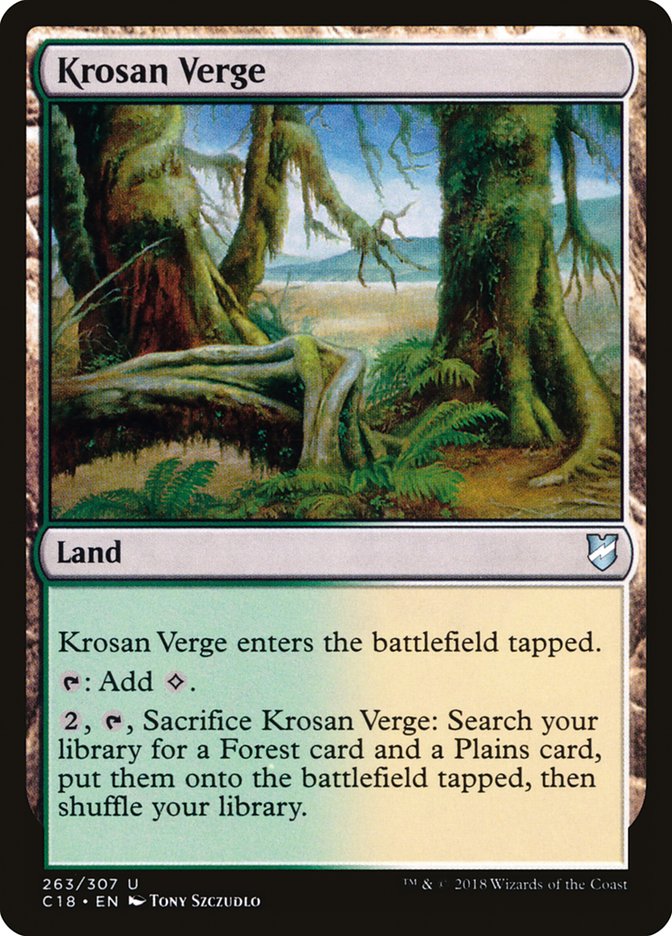 Krosan Verge [Commander 2018] | Card Citadel