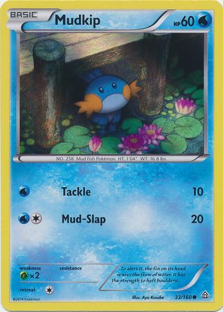 Mudkip (33/160) (Sheen Holo) [XY: Primal Clash] | Card Citadel