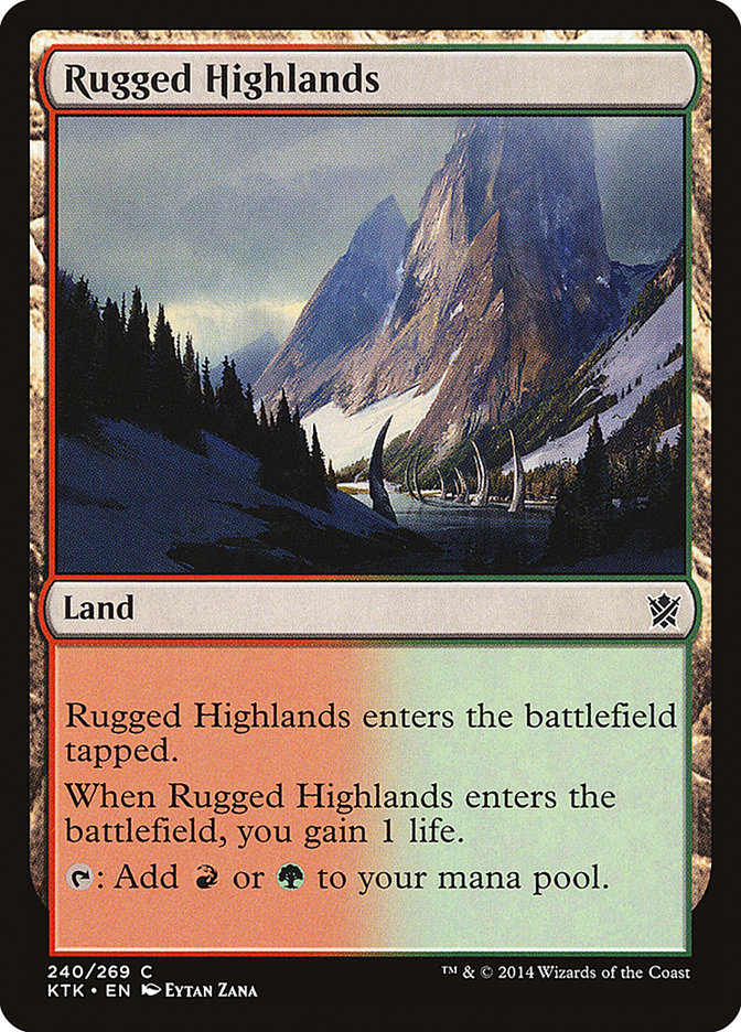 Rugged Highlands [Khans of Tarkir] | Card Citadel