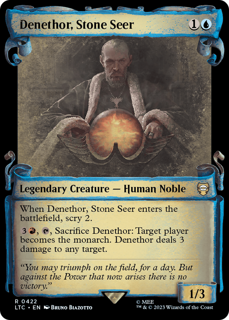 Denethor, Stone Seer [The Lord of the Rings: Tales of Middle-Earth Commander Showcase Scrolls] | Card Citadel