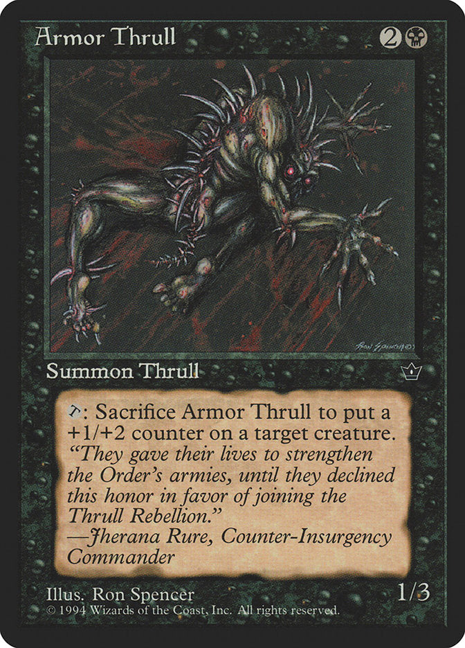 Armor Thrull (Ron Spencer) [Fallen Empires] | Card Citadel