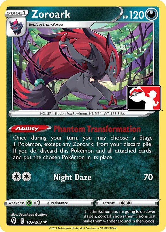 Zoroark (103/203) [Prize Pack Series One] | Card Citadel