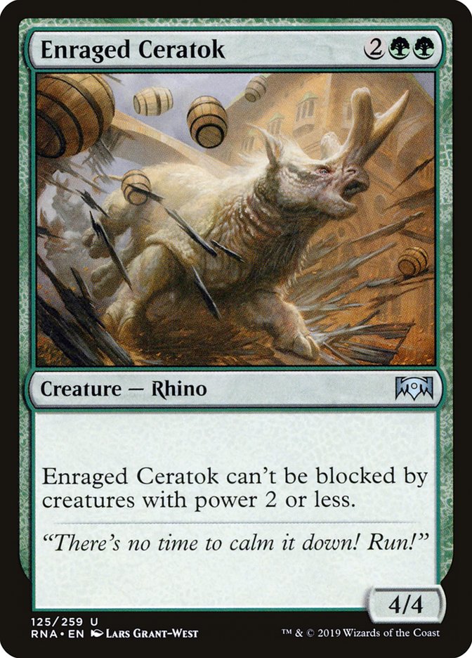 Enraged Ceratok [Ravnica Allegiance] | Card Citadel