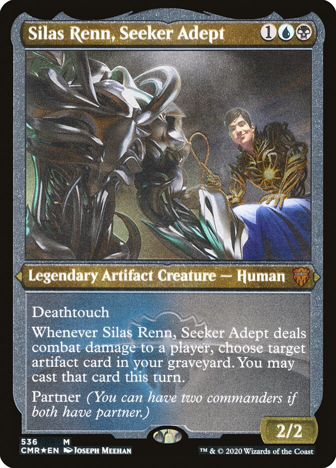 Silas Renn, Seeker Adept (Foil Etched) [Commander Legends] | Card Citadel