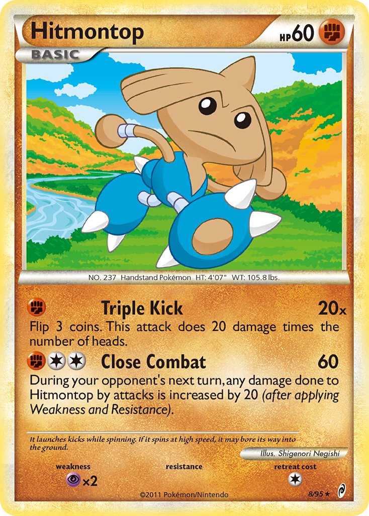 Hitmontop (8/95) (Theme Deck Exclusive) [HeartGold & SoulSilver: Call of Legends] | Card Citadel