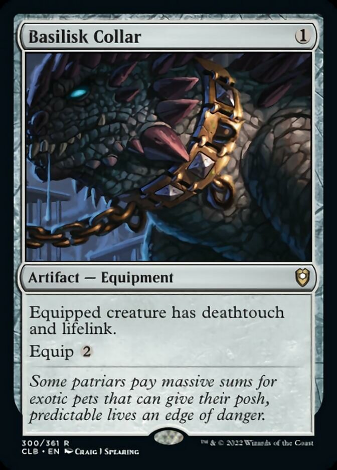 Basilisk Collar [Commander Legends: Battle for Baldur's Gate] | Card Citadel