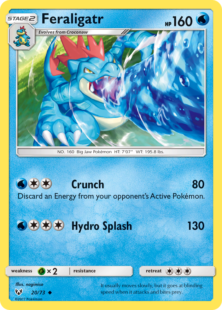 Feraligatr (20/73) [Sun & Moon: Shining Legends] | Card Citadel