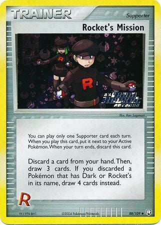 Rocket's Mission (88/109) (Stamped) [EX: Team Rocket Returns] | Card Citadel