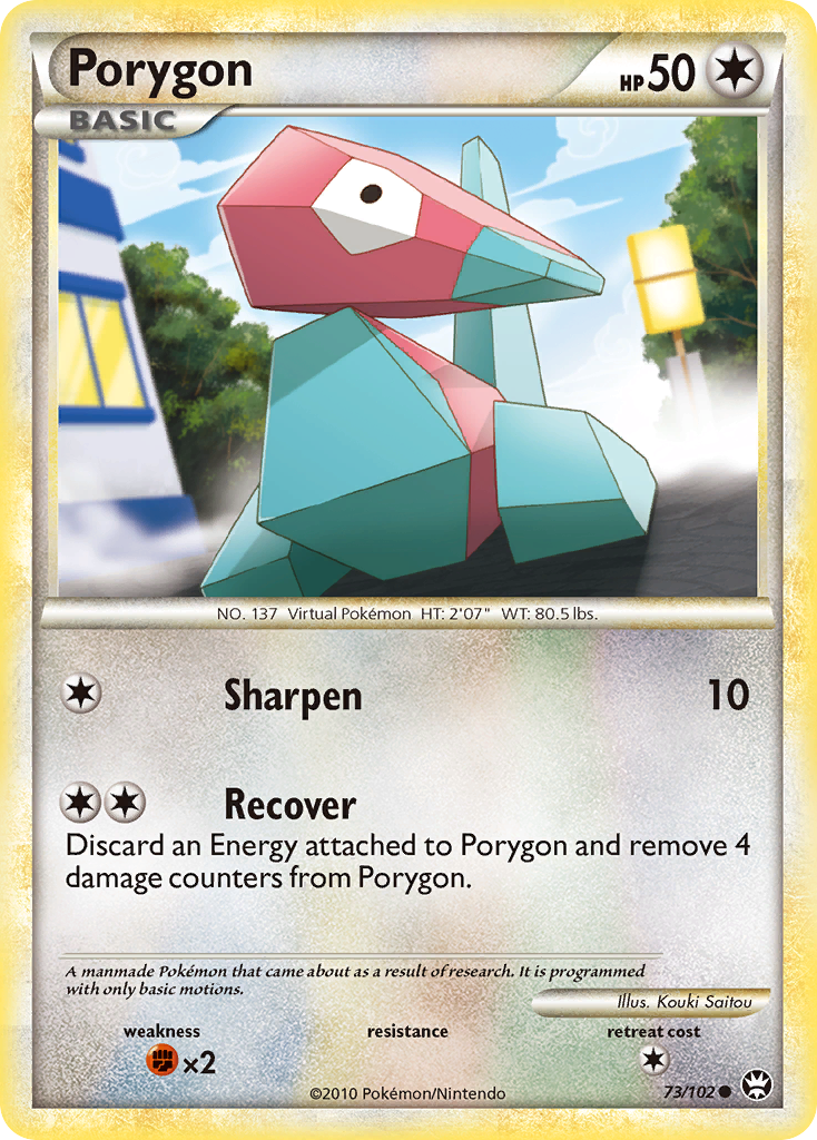 Porygon (73/102) [HeartGold & SoulSilver: Triumphant] | Card Citadel