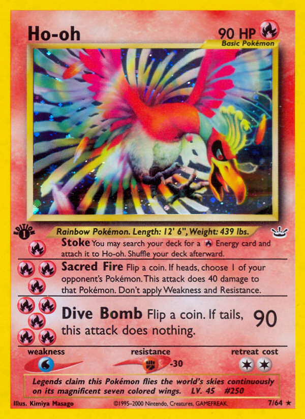 Ho-oh (7/64) [Neo Revelation 1st Edition] | Card Citadel