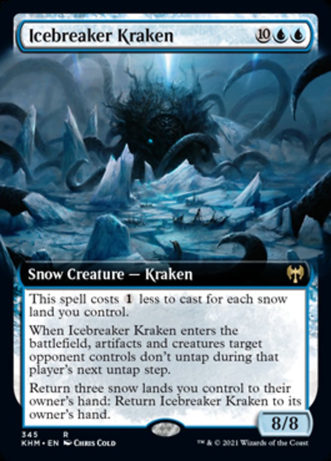 Icebreaker Kraken (Extended Art) [Kaldheim] | Card Citadel