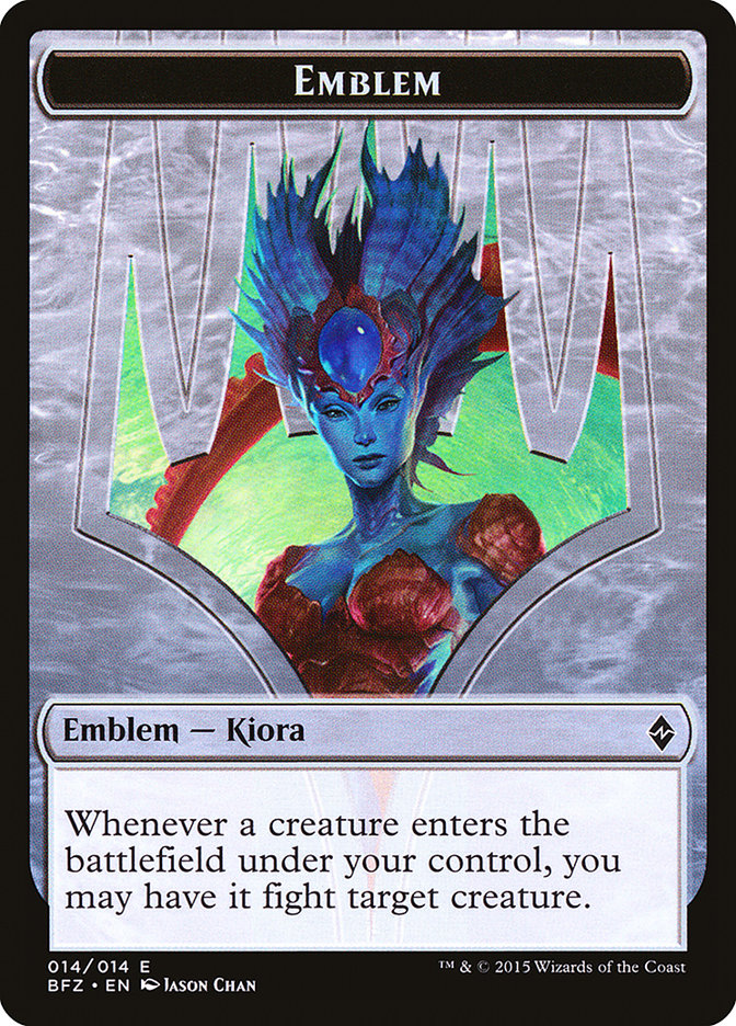 Kiora, Master of the Depths Emblem [Battle for Zendikar Tokens] | Card Citadel