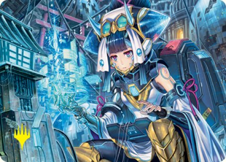 Covert Technician Art Card (Gold-Stamped Signature) [Kamigawa: Neon Dynasty Art Series] | Card Citadel