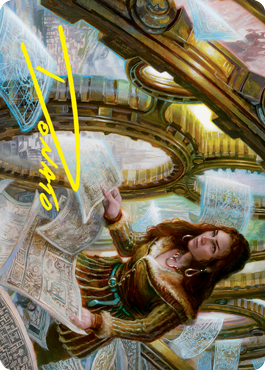 Cartographer's Survey Art Card (Gold-Stamped Signature) [Innistrad: Crimson Vow Art Series] | Card Citadel
