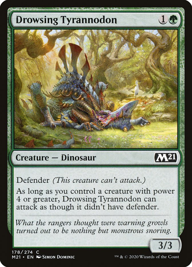 Drowsing Tyrannodon [Core Set 2021] | Card Citadel