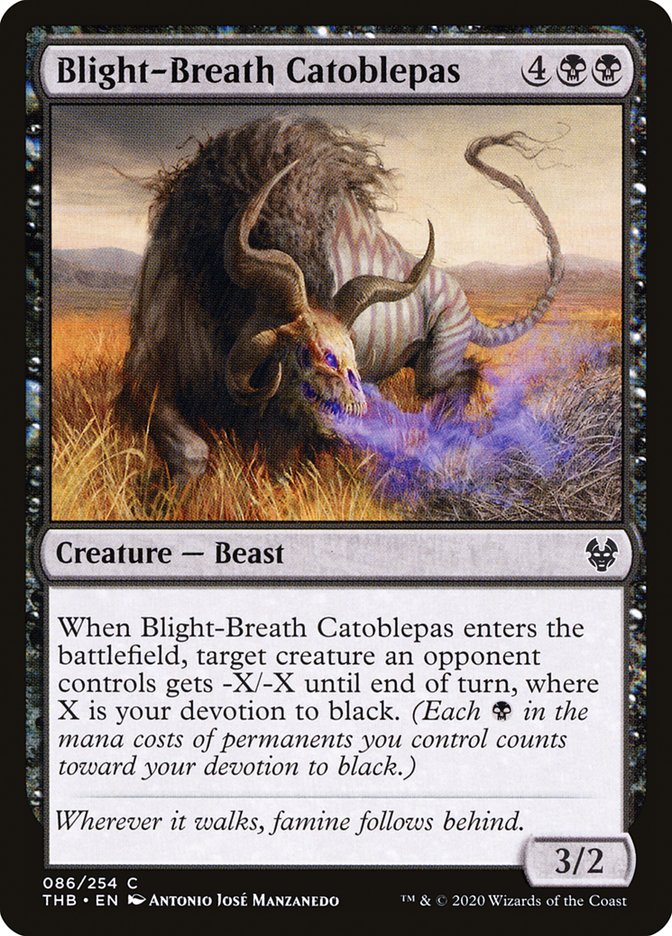 Blight-Breath Catoblepas [Theros Beyond Death] | Card Citadel