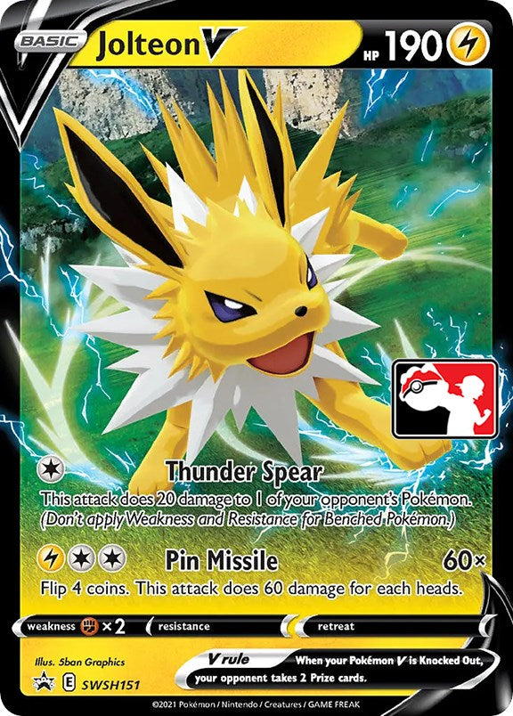Jolteon V (SWSH151) [Prize Pack Series One] | Card Citadel
