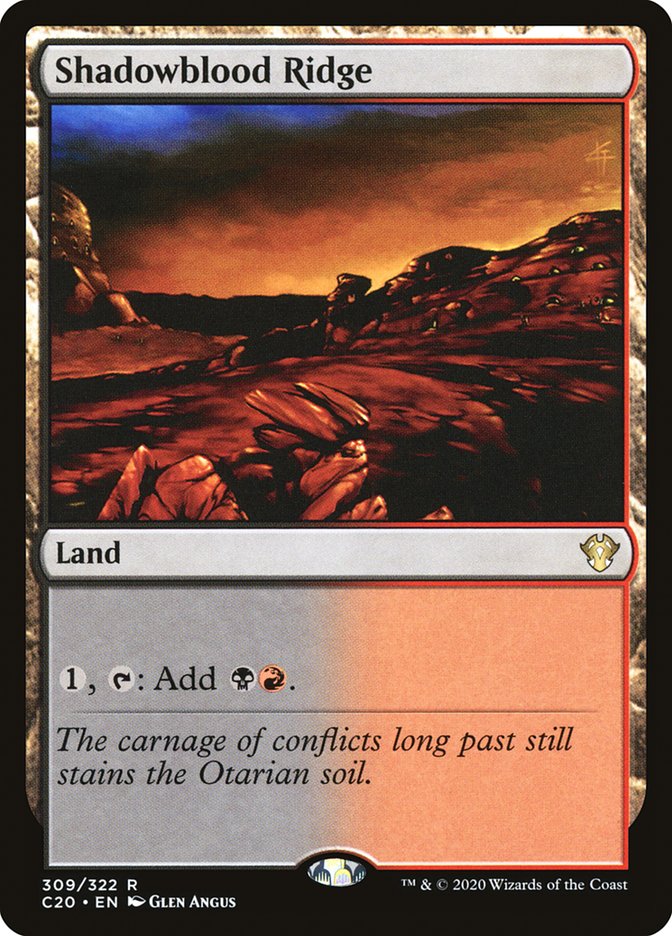 Shadowblood Ridge [Commander 2020] | Card Citadel