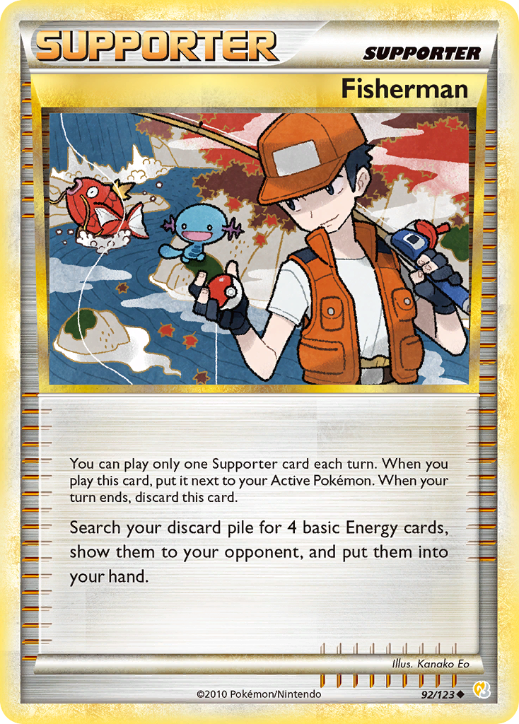 Fisherman (92/123) [HeartGold & SoulSilver: Base Set] | Card Citadel