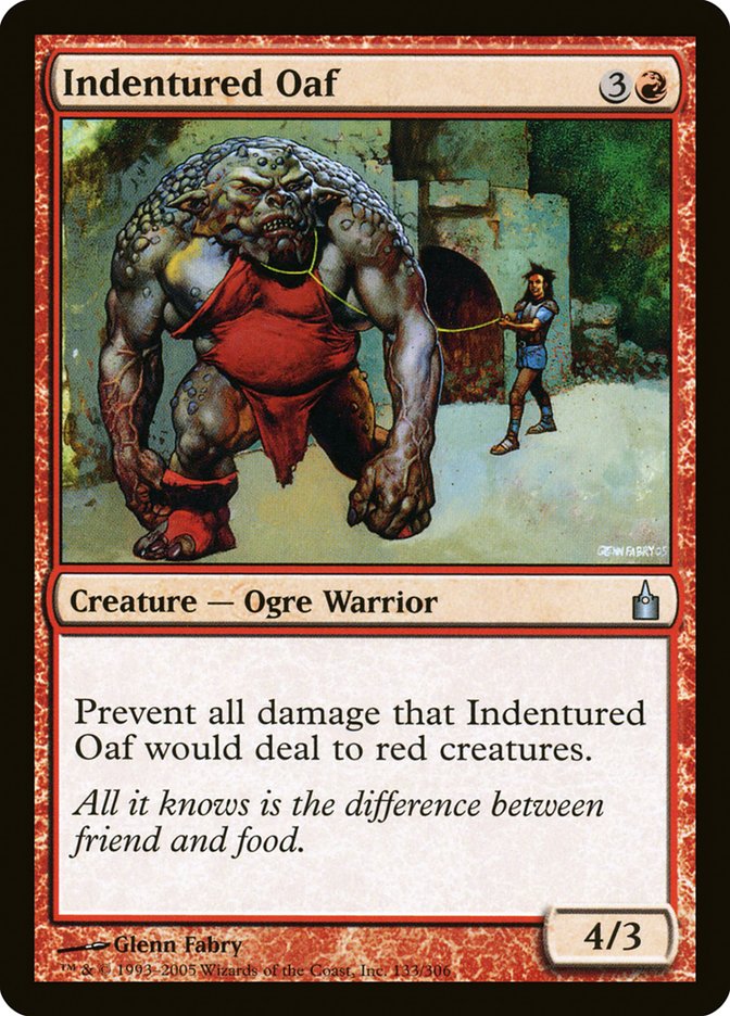 Indentured Oaf [Ravnica: City of Guilds] | Card Citadel