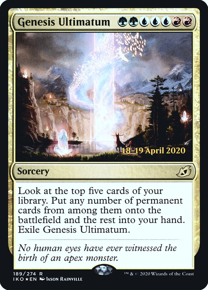 Genesis Ultimatum  [Ikoria: Lair of Behemoths Prerelease Promos] | Card Citadel