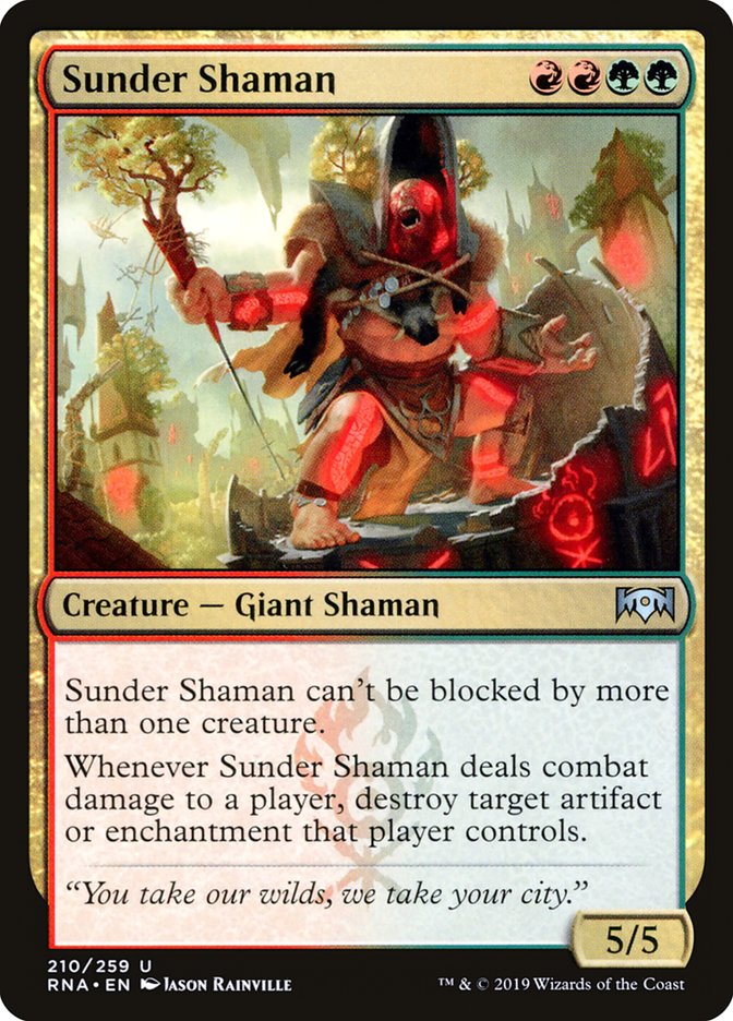 Sunder Shaman [Ravnica Allegiance] | Card Citadel