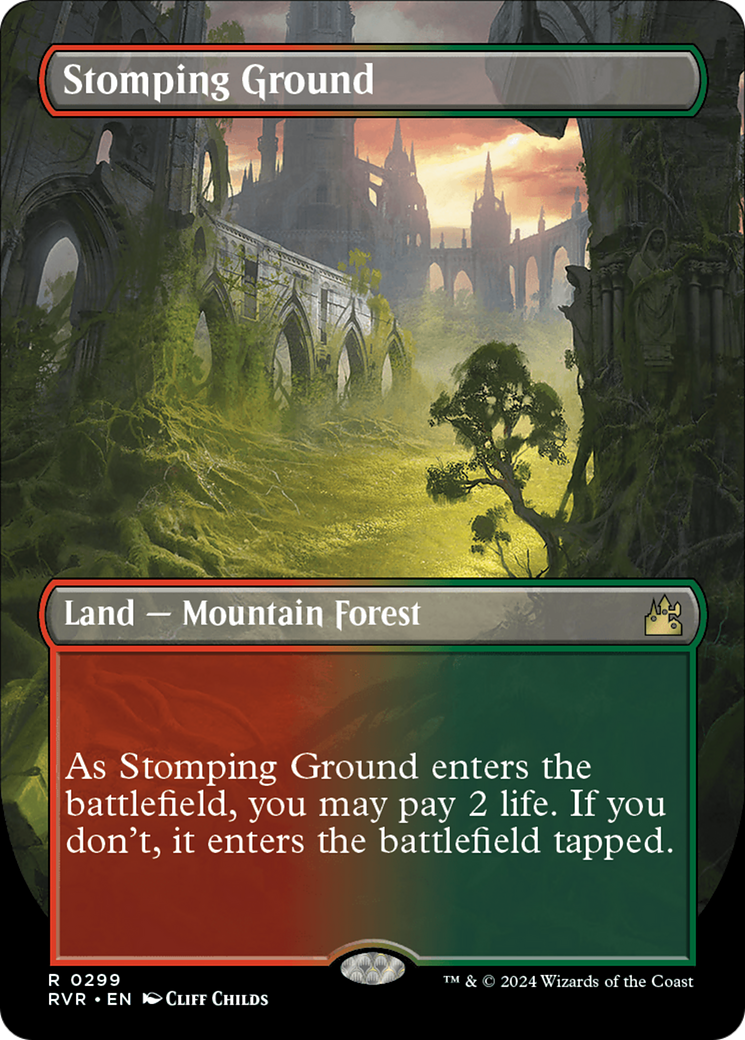 Stomping Ground (Borderless) [Ravnica Remastered] | Card Citadel