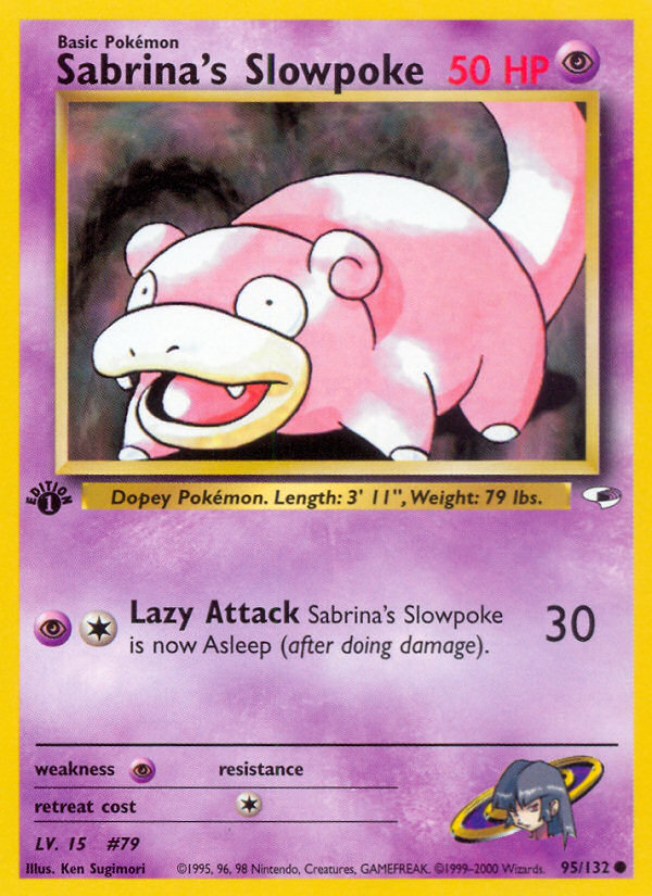 Sabrina's Slowpoke (95/132) [Gym Heroes 1st Edition] | Card Citadel