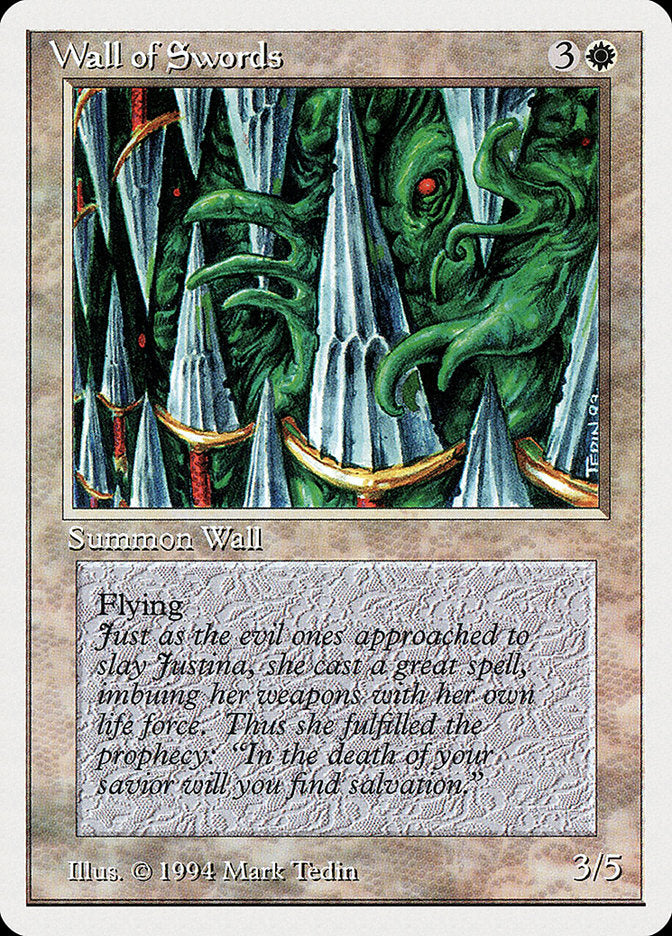 Wall of Swords [Summer Magic / Edgar] | Card Citadel