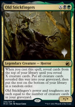 Old Stickfingers (Promo Pack) [Innistrad: Midnight Hunt Promos] | Card Citadel