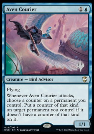 Aven Courier (Promo Pack) [Streets of New Capenna Commander Promos] | Card Citadel