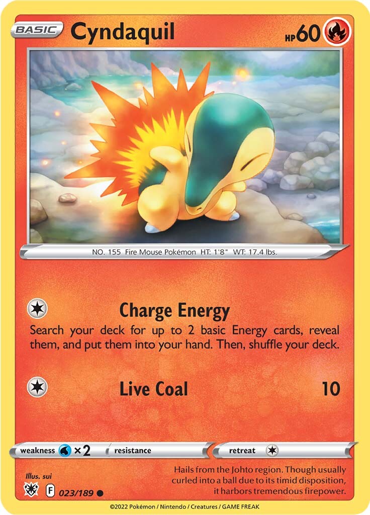 Cyndaquil (023/189) [Sword & Shield: Astral Radiance] | Card Citadel