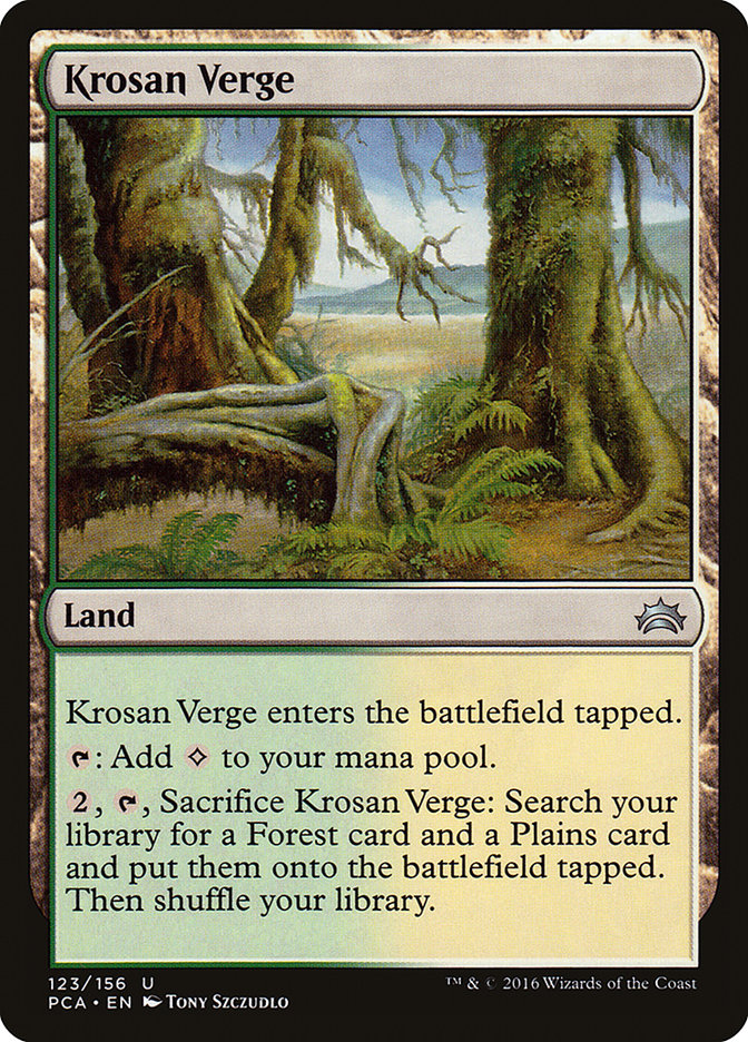 Krosan Verge [Planechase Anthology] | Card Citadel