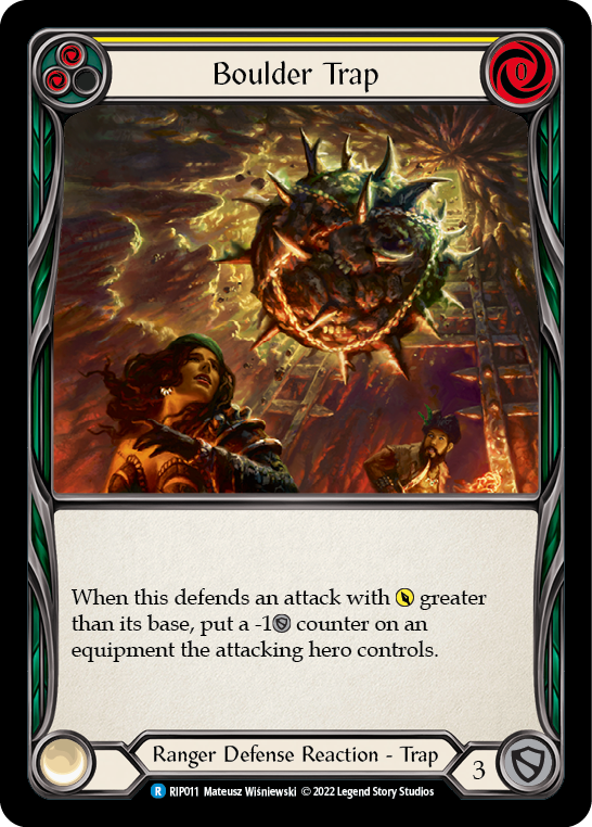 Boulder Trap (Yellow) [RIP011] (Outsiders Riptide Blitz Deck) | Card Citadel