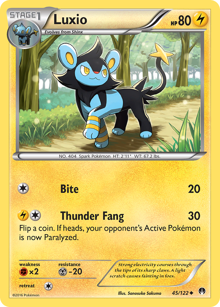 Luxio (45/122) [XY: BREAKpoint] | Card Citadel