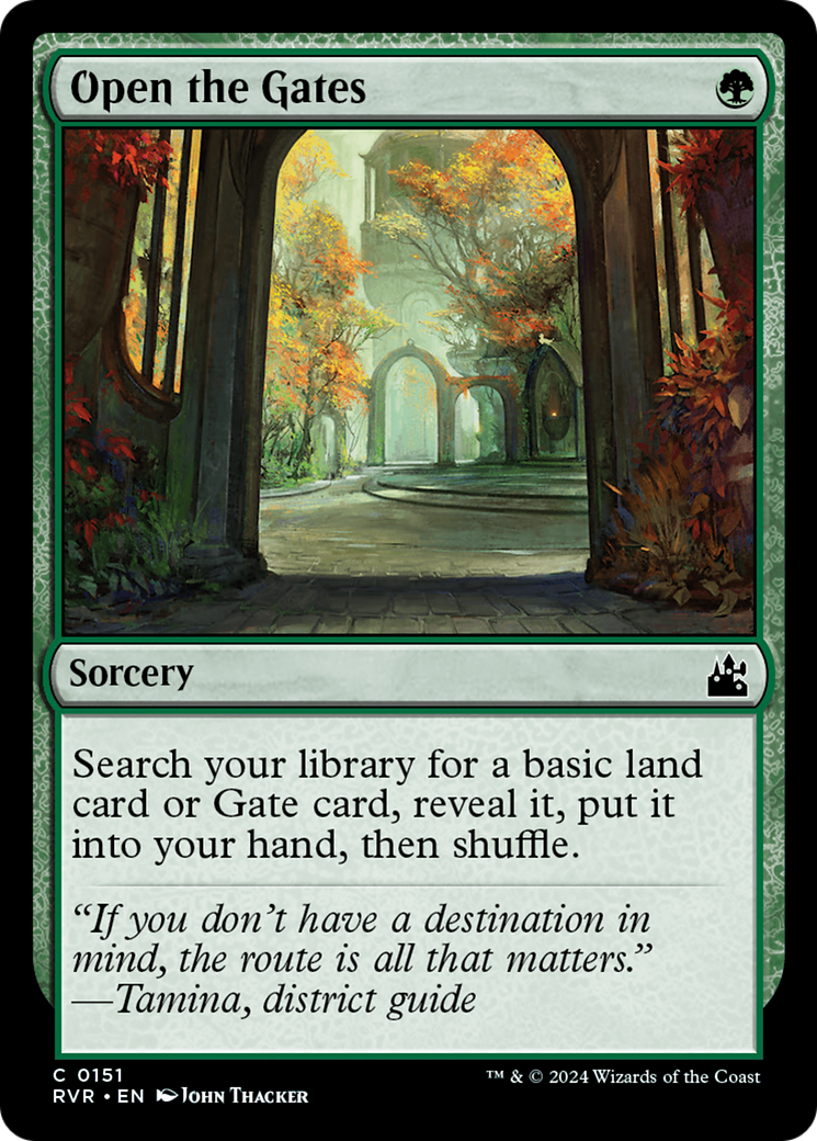 Open the Gates [Ravnica Remastered] | Card Citadel