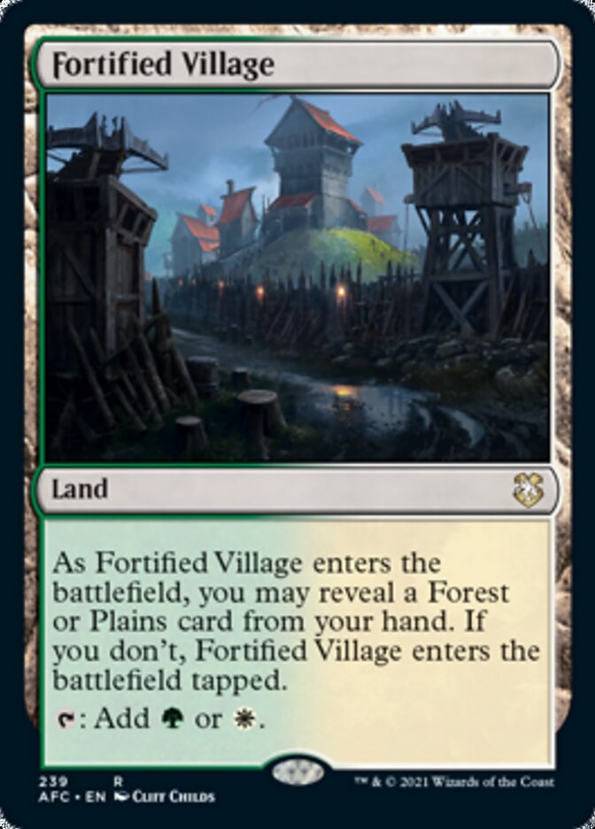 Fortified Village [Dungeons & Dragons: Adventures in the Forgotten Realms Commander] | Card Citadel