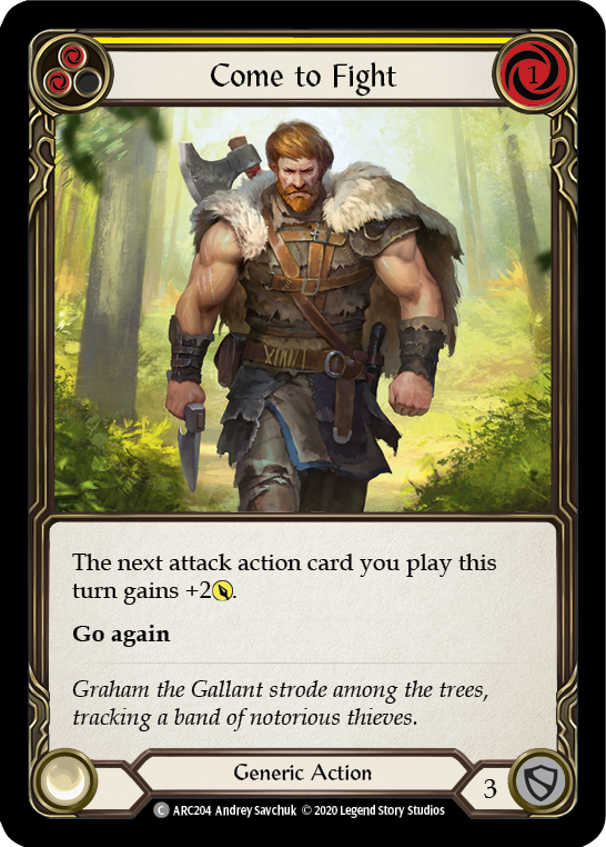 Come to Fight (Yellow) [ARC204] Unlimited Normal | Card Citadel