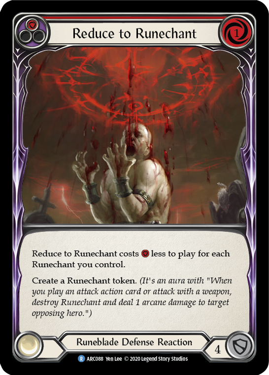 Reduce to Runechant (Red) [ARC088] Unlimited Rainbow Foil | Card Citadel