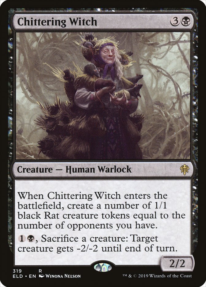Chittering Witch [Throne of Eldraine] | Card Citadel