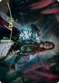 Tergrid, God of Fright Art Card (Gold-Stamped Signature) [Kaldheim: Art Series] | Card Citadel