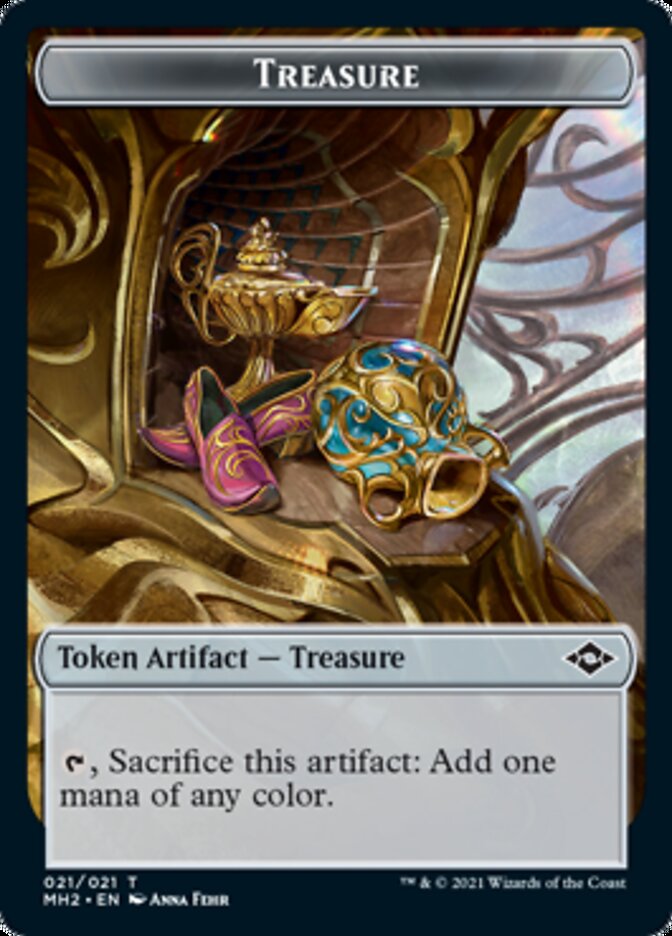 Treasure Token (#21) // Zombie Token [Modern Horizons 2 Tokens] | Card Citadel