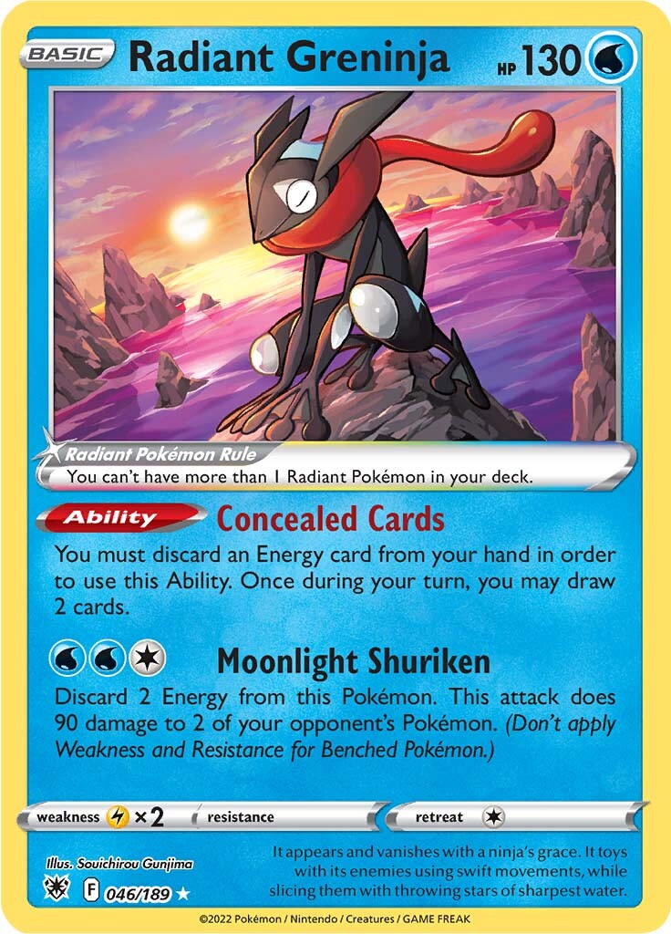 Radiant Greninja (046/189) [Sword & Shield: Astral Radiance] | Card Citadel