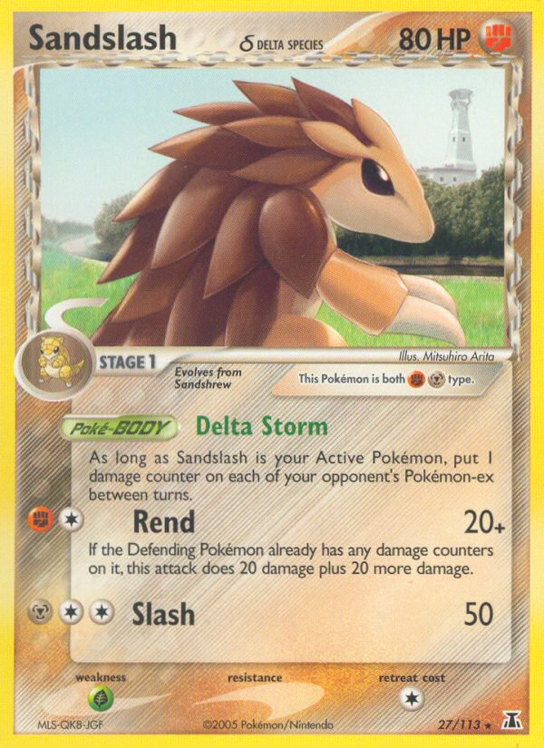 Sandslash (27/113) (Delta Species) [EX: Delta Species] | Card Citadel