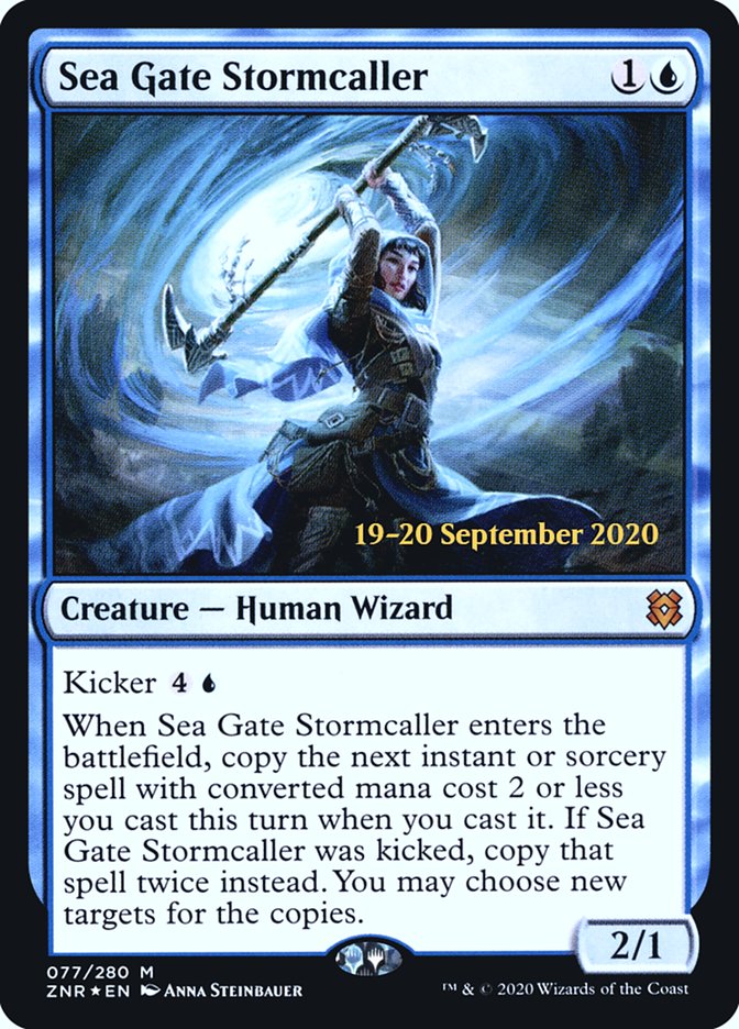 Sea Gate Stormcaller  [Zendikar Rising Prerelease Promos] | Card Citadel