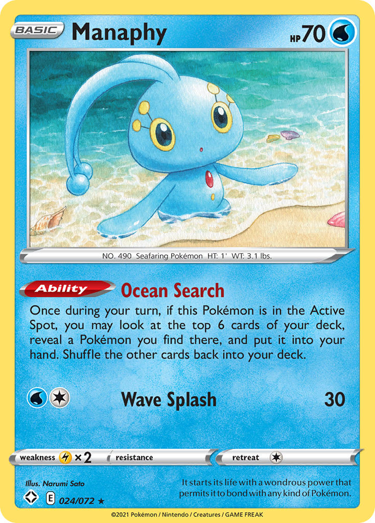 Manaphy (024/072) [Sword & Shield: Shining Fates] | Card Citadel